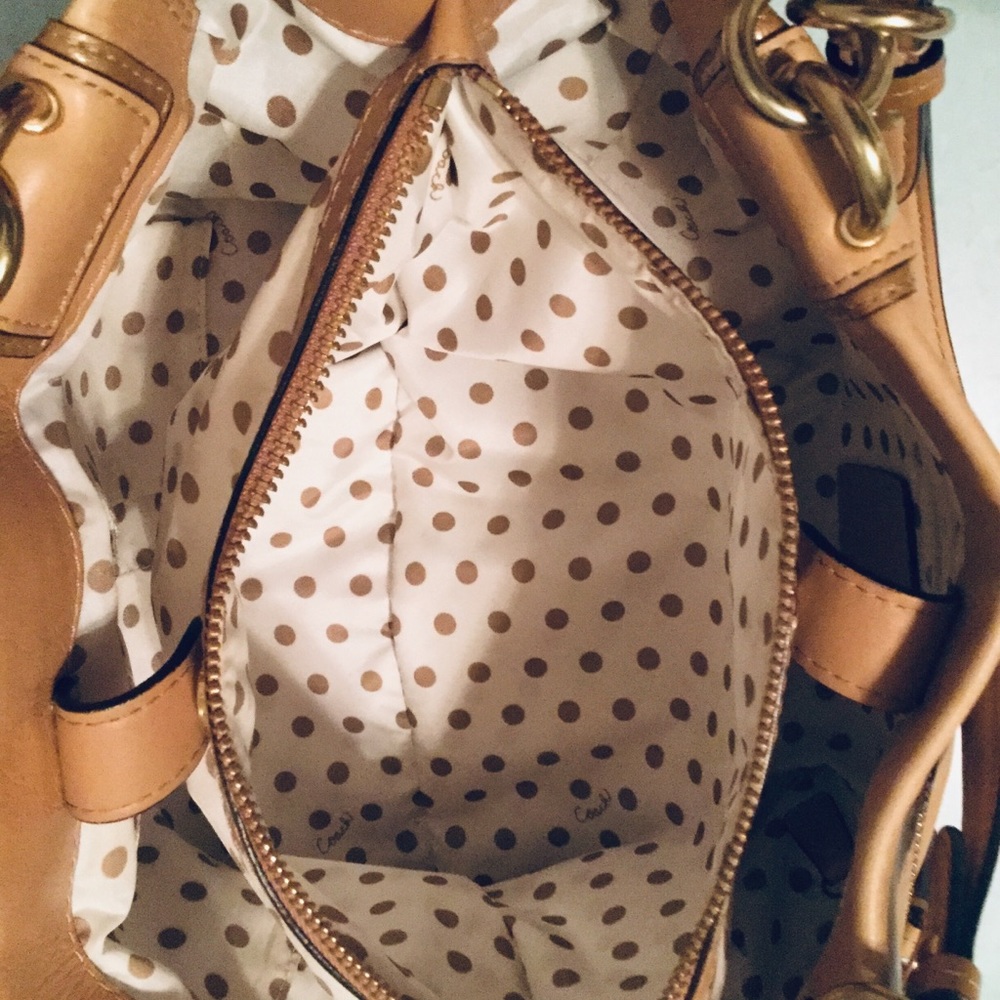 Coach Peyton Tan Carryall Shoulder Purse - Picture 8 of 8